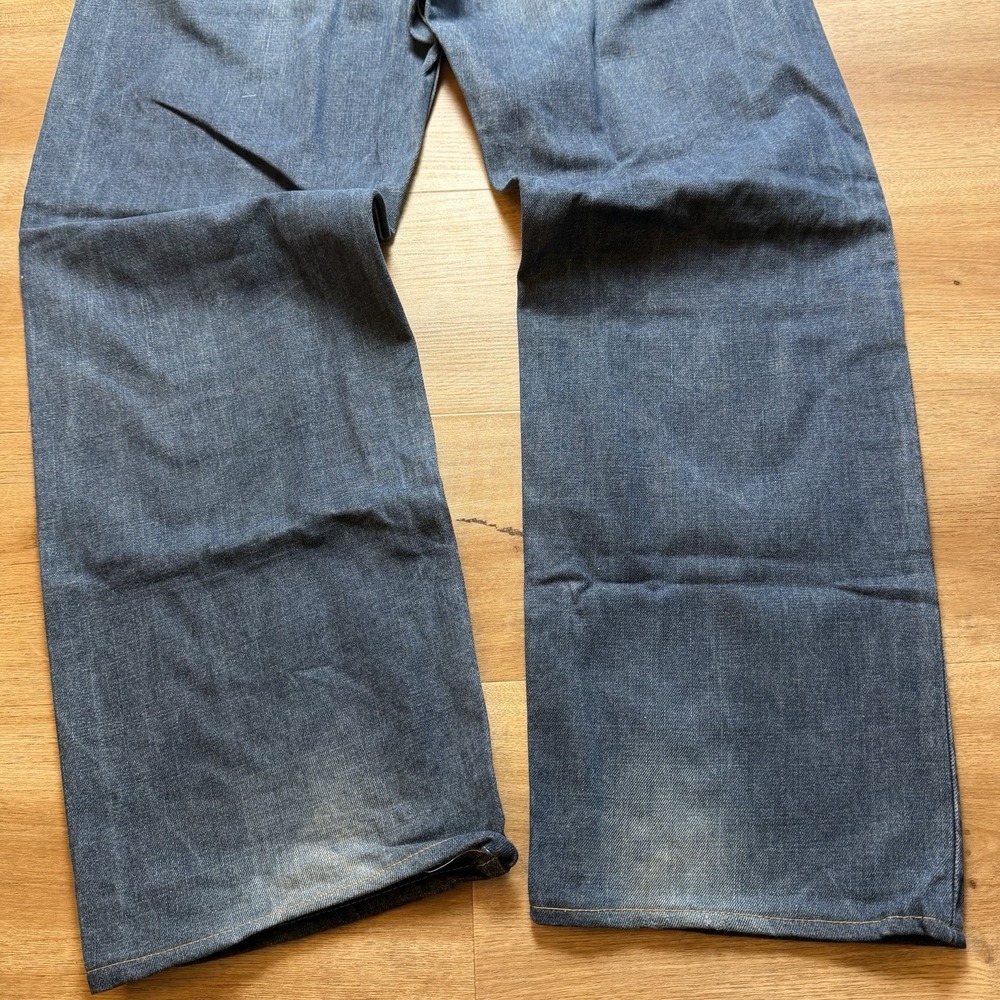 Diesel Jeeves Jeans Men 38x32 Blue Relaxed Straight Baggy Fit Hip Hop Italy Y2K - Picture 5 of 14